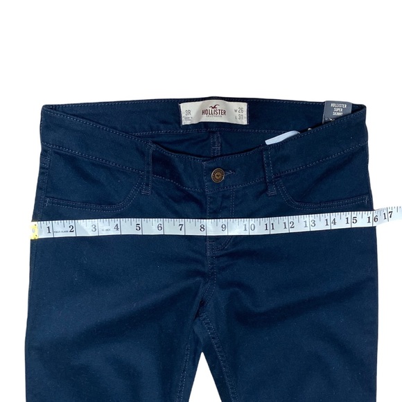 Hollister Super Skinny 26X31 3R Blue Pant Low Rise Casual Bottoms NEW NWT - Picture 4 of 12